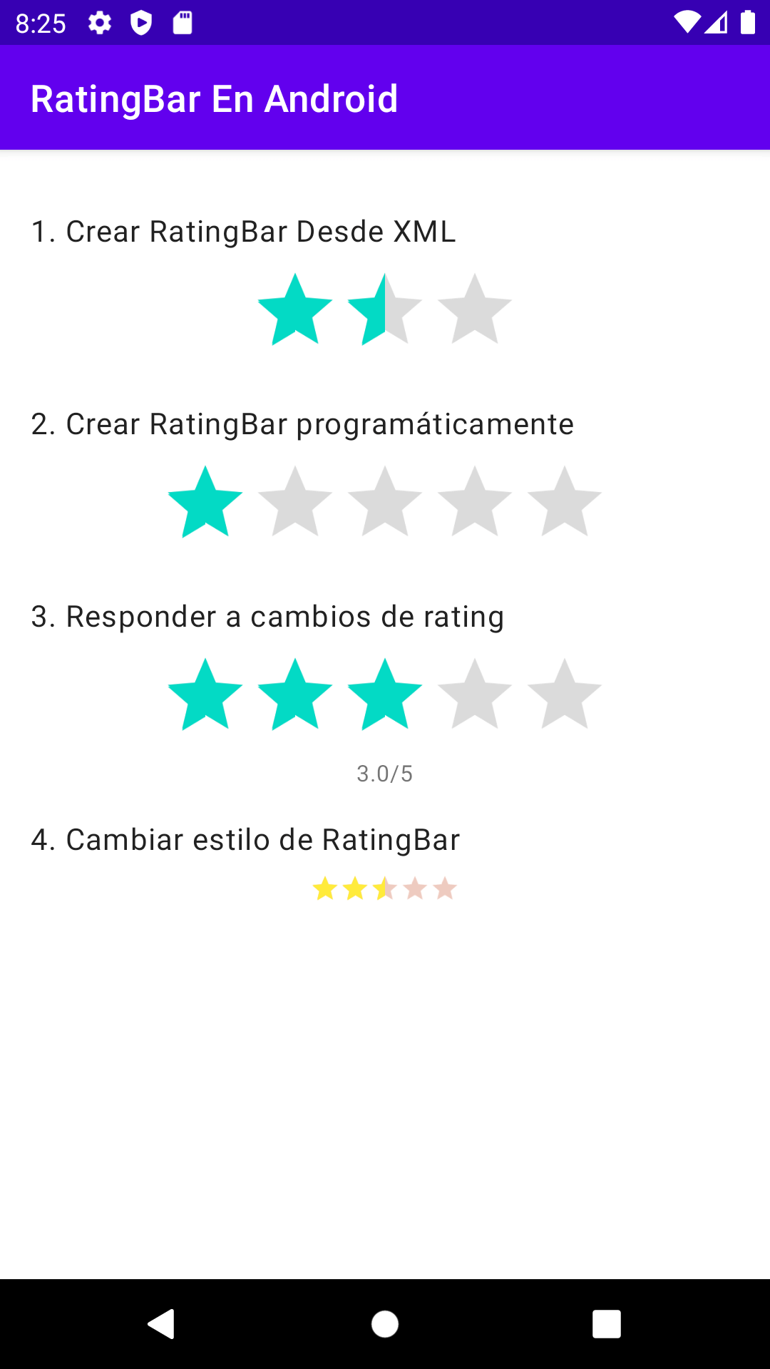 Tutorial De RatingBar En Android - Develou